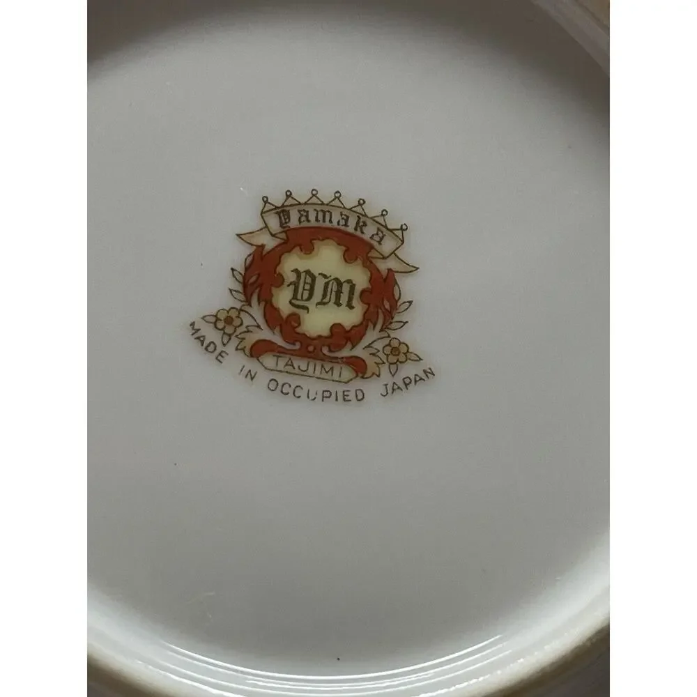 Damars DM Tajimi 5-Pc Place Setting‎ OCCUPIED Japen 1940's Dinnerware